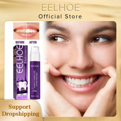 EELHOE Tooth Whitening Toothpaste Stain Removal Reduce Yellowing Teeth Color Corrector Cleansing Toothpaste Fresh Oral Care 50ml